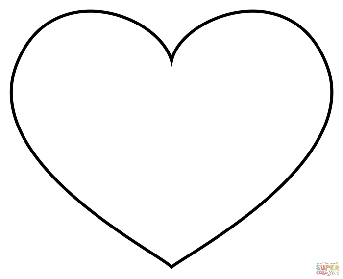 Coloring page heart