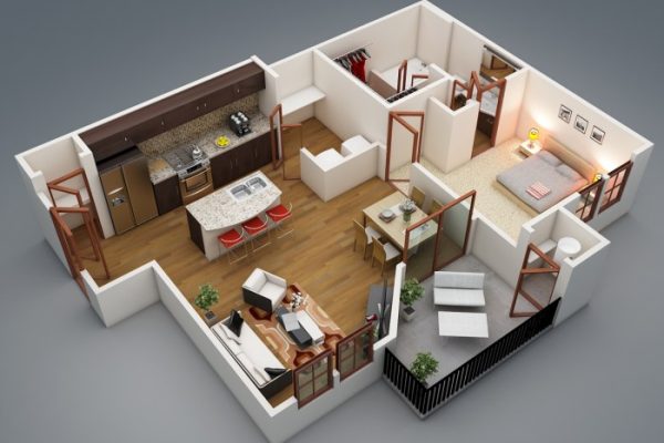 Single bedroom house design