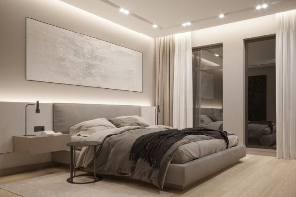 Interior design bedroom minimalist