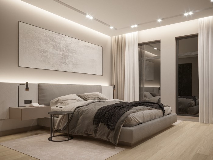 Interior design bedroom minimalist