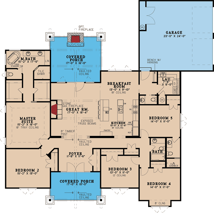 5 bedroom home design plans