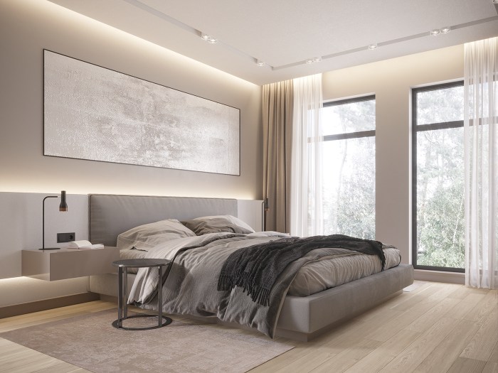 Interior design bedroom minimalist