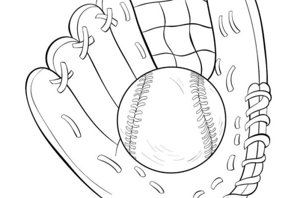 Free baseball coloring pages for kids