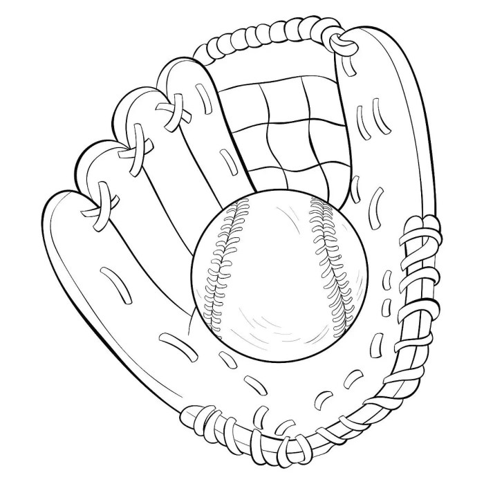 Baseball coloring pages for kids