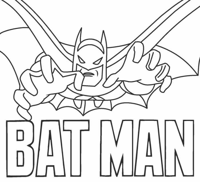 Batman printable coloring pages