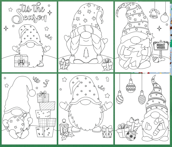 Kids holiday coloring pages