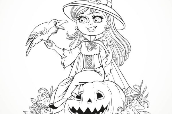 Kids halloween coloring sheets printable