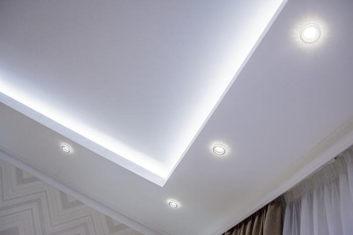 Bedroom led profile light ceiling design