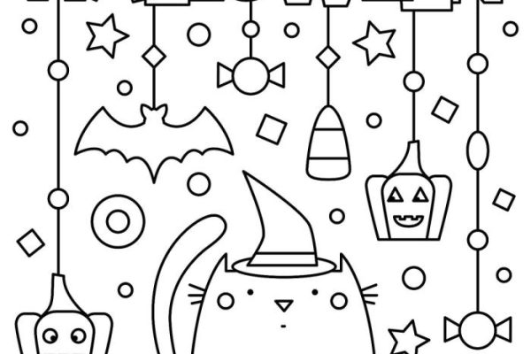 Coloring pages for kids halloween