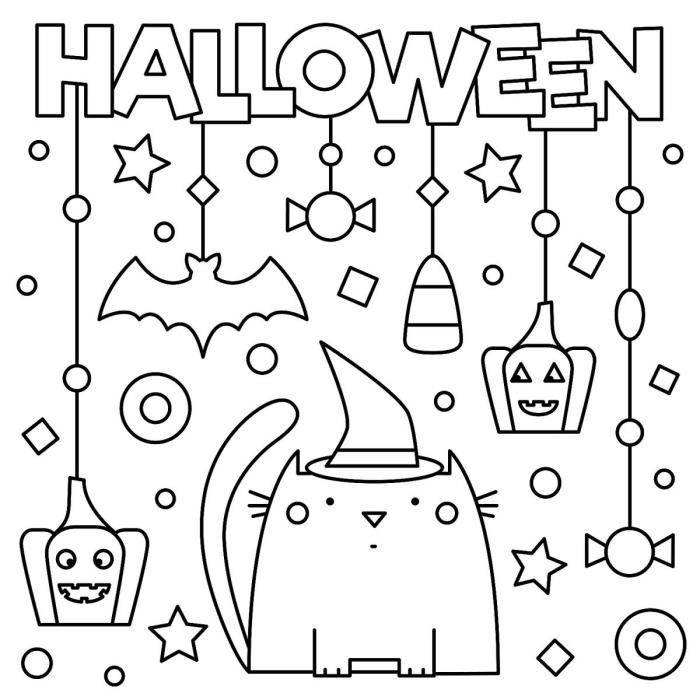 Coloring pages for kids halloween