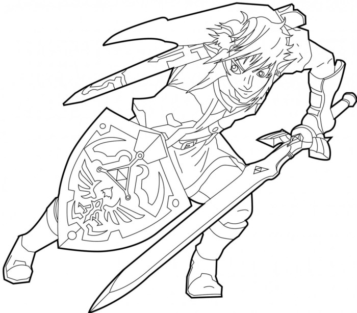 Coloring pages of zelda