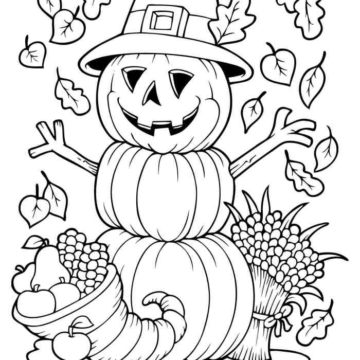 Fall coloring pages for kids free printable