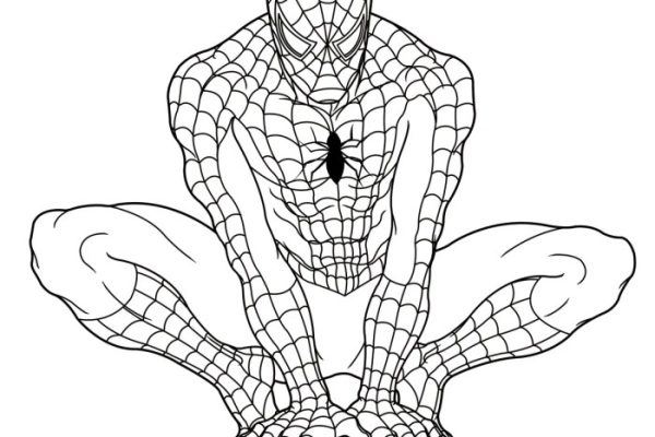 Print spiderman coloring pages