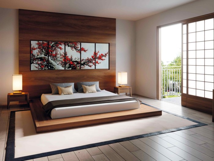 Bedroom design japanese style