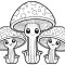 Coloring pages mushrooms