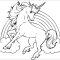 Unicorn coloring page for kids