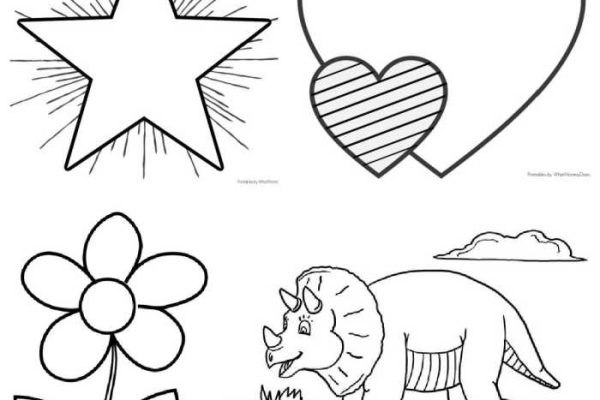 Coloring pages easy for kids