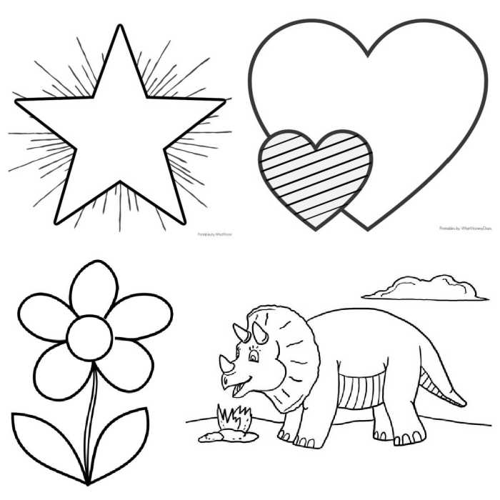 Coloring pages easy for kids