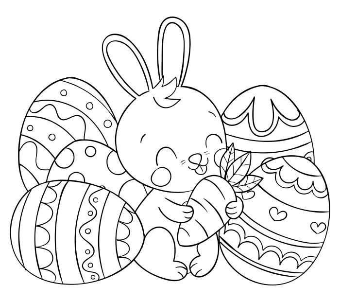 Free coloring pages for kids easter