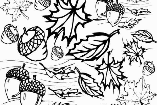 Fall coloring pages for kids free printable