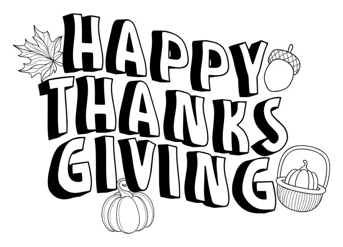 Free printable thanksgiving coloring pages for kids