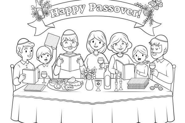 Pesach coloring pages for kids