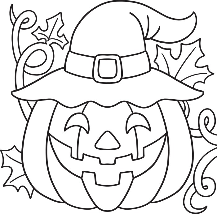 Halloween coloring worksheets for kids