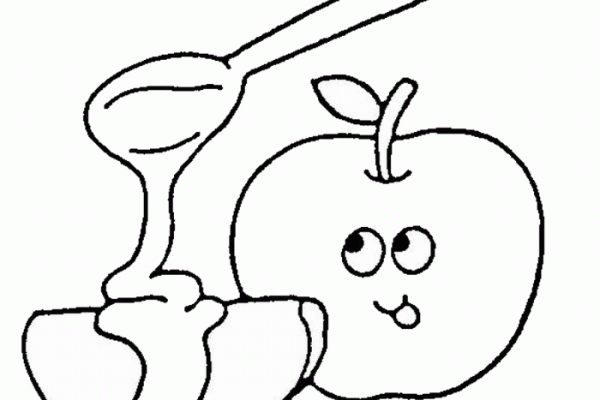 Rosh hashanah coloring pages for kids