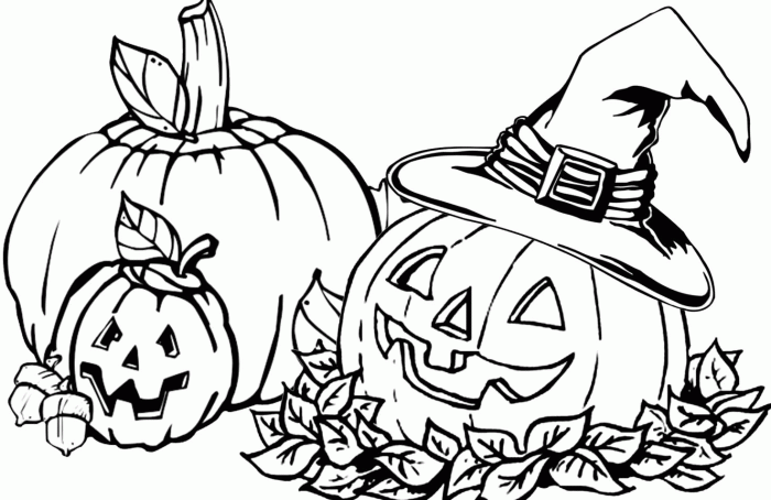 Kids coloring pages pumpkin