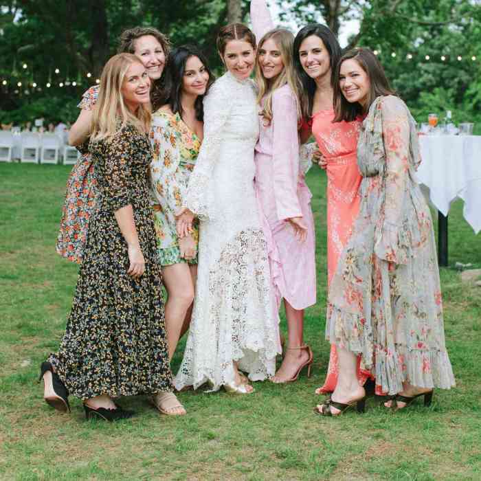 Wedding guest gown dresses