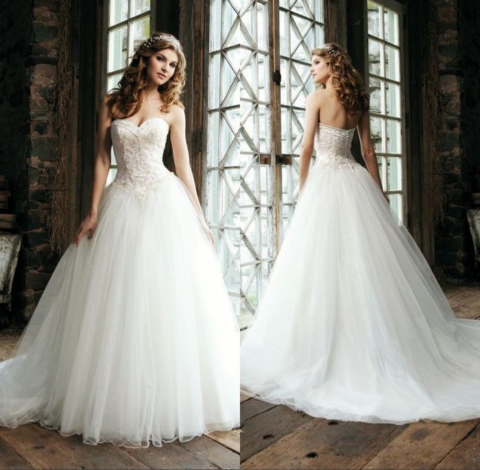 Wedding tulle dress classic sexy style line sweetheart neckline dresses larger bridal dhgate