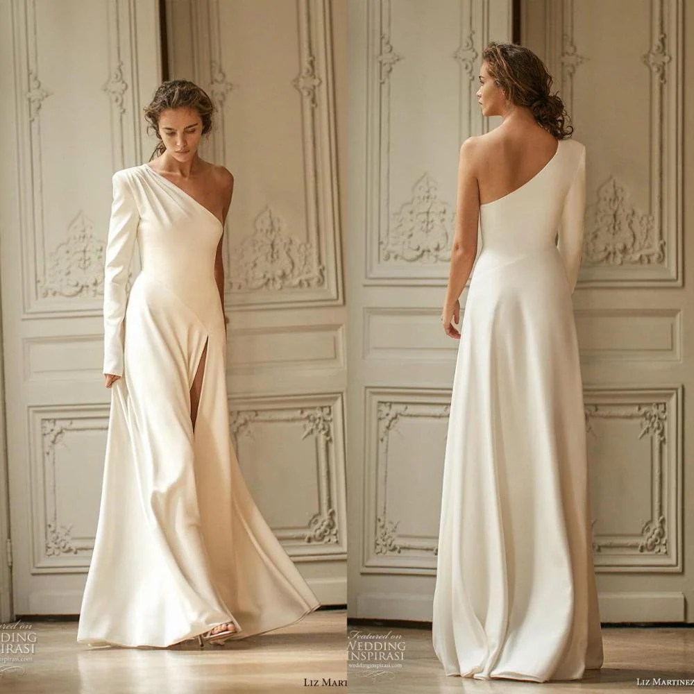 Wedding dresses with one strap