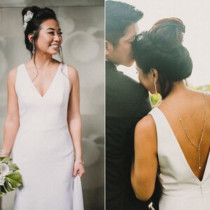 Back jewelry for wedding dress